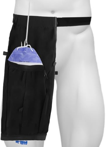 Katheter Beinbeutel Halter, XL Katheter Beinbeutelhalter Urin-Beinbeutel-Halter Katheter-Ärmel Abdeckung mit Gürtel Foley Beinbeutel Hülse Katheter Taschenhalter für Inkontinenz Urinbeutel