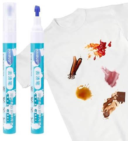 Nurila 2 Stück Fleckenstift, Fleckenentferner Kleidung, Fleckenentferner Stift, Stain Remover Pen für Fleckenentfernung, Reisen, Verschiedene Flecken, Kleidungsreinigung
