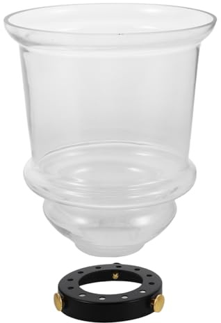 SEWOART Lampe Suspension Verre Vintage Claire Abat Jour Cloche Haute Température Remplacement pour Éclairage Industriel et Décoration Intérieure Salle à Manger Café Bar