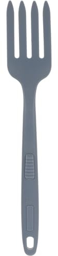 Housoutil Tenedor Grande de Silicona para Pasta Reutilizable y Lavable Tenedor Ergonómico para Servir y Cocinar Alimentos Color Azul Oscuro Utensilio de Cocina Adecuado para Familias