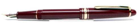 Montblanc Meisterstuck 01526 Füllfederhalter, Burgunderrot, Hommage a Frederic Chopin 145R, Bordeaux-Harz, goldfarbener Rand und 14-kt-Spitze