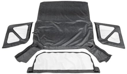 RAMPAGE PRODUCTS Rampage Factory Replacement Soft Top | Vinyl, Black Denim with Clear Windows | 98815 | Fits 1995 - 1998 Suzuki Sidekick/Geo Tracker