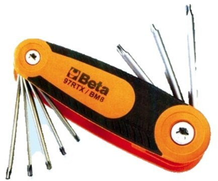 CHIAVI TORX BETA SERIE 8PZ T9-T10-T15-T20-T25-T27-T30-T40