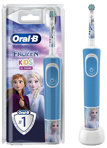 Oral-B Stages Power Kids - Brosse à dents électrique avec personnages gelés, 1 poignée, 1 tête de brosse à partir de 3 ans (emballage pouvant varier)