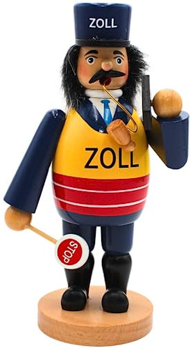 Dekohelden24 Räuchermann, Zoll Beamter, ca. 20 cm, 1 Stück