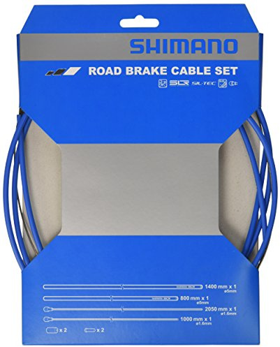 Shimano Bremszug-Set Road SIL-TEC beschichtet Blau, Y80098015