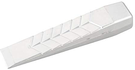 Bison Sicherheits-Fällkeil Aluminium 550g I Hochwertiger Spaltkeil aus Aluminium geschmiedet I Starke Keilform mit Führungsrippen & Oberflächenprofil