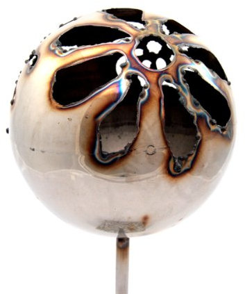 Gebrüder Lomprich Gartenfackel Feuerkugel - Blume, Höhe: 100 cm, Gewicht: 0.55 kg, Durchmesser: 13 cm