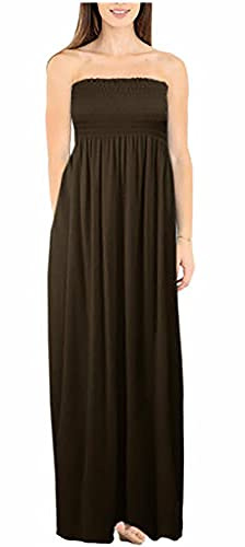 Women's Strapless Summer Maxi Dress