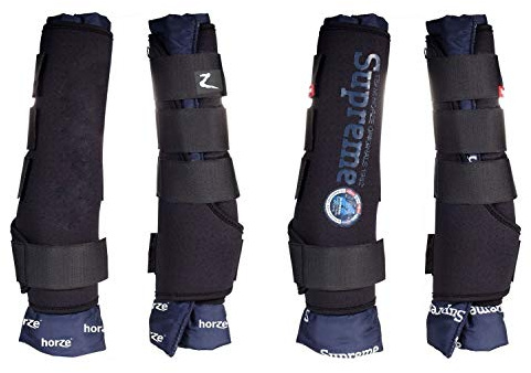NETPROSHOP Stallgamaschen 1 Paar mit Flexiblen Polstern für die Vorderbeine, Groesse:Cob