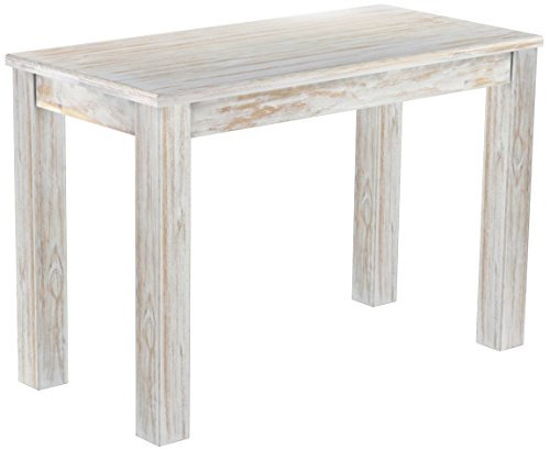 B.R.A.S.I.L.-Möbel Brasilmöbel Couchtisch Rio UNO Rund 90 cm Granitgrau Wohnzimmertisch Holz Säulentisch Pinie Massivholz Stubentisch Beistelltisch Größe und Farbe wählbar