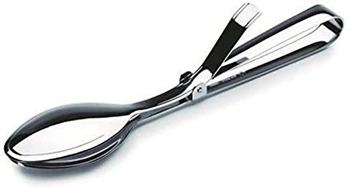 LACOR 62353 Cuillère Pince de Service, Acier Inoxydable, Gris, 27 x 9 x 5 cm