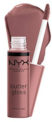NYX PROFESSIONAL MAKEUP Butter Lip Gloss, 3 Colors, Angel Food Cake, Creme Brulee, Madeleine, 0.27 Fl Oz, Pack of 3