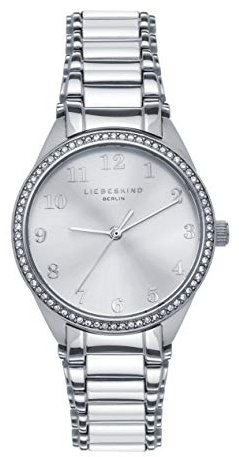Liebeskind Berlin Damen Analog Quarz Uhr mit Edelstahl Armband