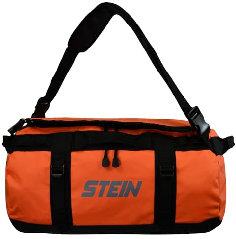 Vattenavvisande Holdall duffelväska 40 L / 70 L / 90 L – konvertibel ryggsäckskit väska med PVC-presenning, kompressionsremmar och vadderade axelremmar – STEIN Metro utomhusrese- och sportväska