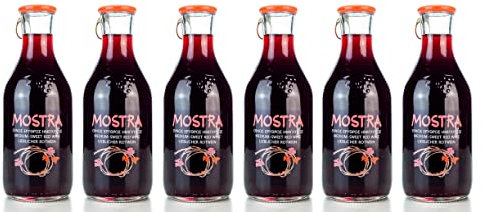 Hellenikos 6x Mostra Imiglykos Rot Wein je 500ml 12,5% Vol Tsililis Rotwein aus Griechenland + 10ml Olivenöl zum testen