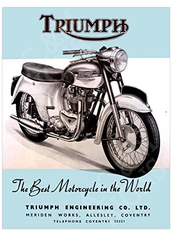Retro Motorbike Car Garage Sign Metal Plaque Home Bar Pub Man Cave Shed Garden Vintage Sign Ref2842 (10X8 inches (Approx)25cmx20cm)