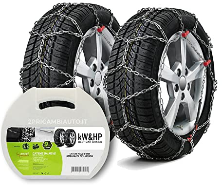 Catene da Neve per Auto OMOLOGATE E CERTIFICATE TÜV - ÖNORM GR.80 per Pneumatici Misura 205/45 R17