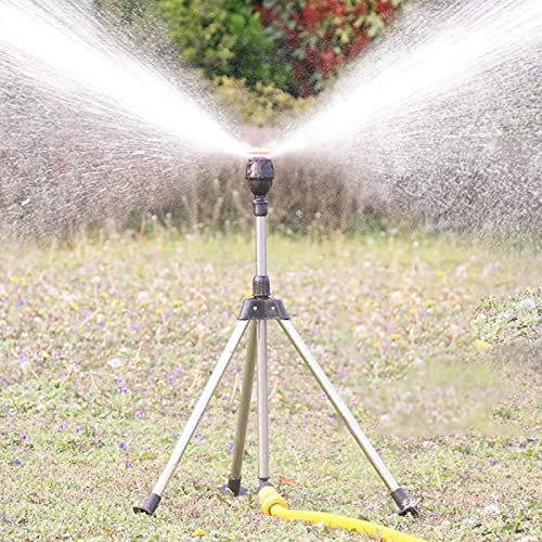 Jardin sur Trepied - Jardin Automatique Rotatif 360 - Arroseur pour Jardin Cour Pelouse Enterré Extérieur - Arroseur Rotatif sur Pied Système D Irrigation Automatique
