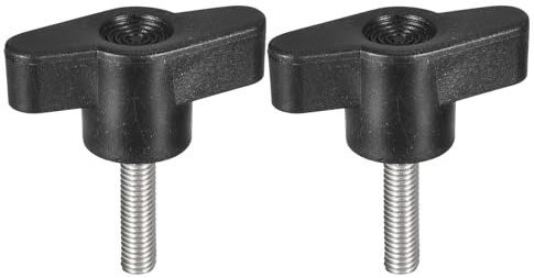 QUARKZMAN 2 Stück Klemmschraubenknopf, M5 x 20mm 304 Edelstahl T-förmige Daumenschrauben Griff für schnellen Austausch des Handfestziehknopfs