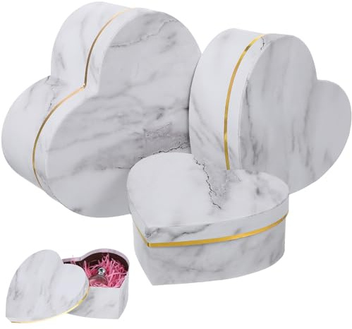 PACKOVE Herzförmige Schachteln Herzförmige Geschenkbox Geschenkverpackung Herz-Leckerei-Box Valentinstag-Geschenkboxen Als