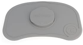 Twistshake Click Mat Mini rutschfest Unterlage aus Silikon für Babys, 38 x 25 cm, BPA Frei, Pastel Grey D2C