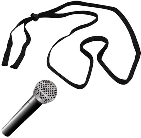 Sionhiuo Support de microphone mains libres, support de microphone de cou, accessoires d'instruments de musique | Accessoire d'instrument de musique mains libres, support de microphone pour musiciens,