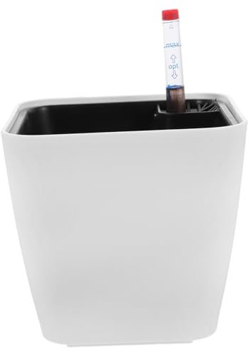 Sosoport Fioriera Autoirrigante Con Indicatore Design Compatto Per Piante Interne Per Da Tavolo e Davanzale Per Piante e