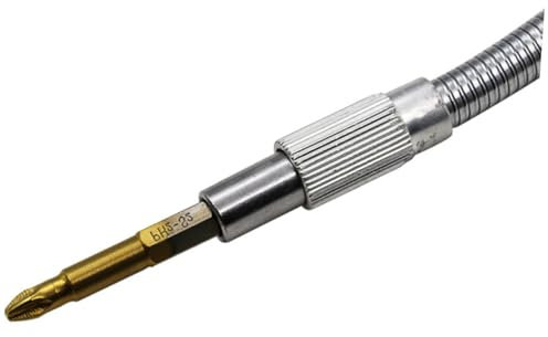 HOMOCONO Flexible Extension Shaft Drill Bit Extension for Screwdriver Fit for 6.35mm