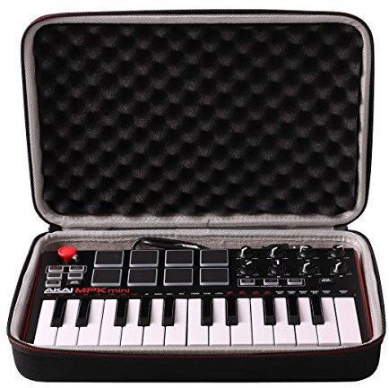 L LTGEM Travel Hard Carrying Case for Akai Professional MPK Mini MK3 / Play MK3 / MKII/Play 25 Key USB MIDI Keyboard Controller (Case Only)