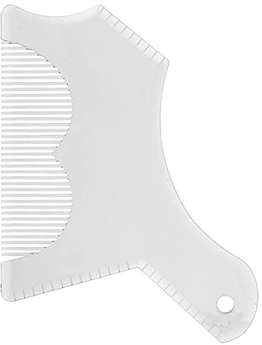 Strumento di Modellatura della Barba, Strumento di Gamma di Barba, Piastra per la Barba per Uomini Shaper Barba in Plastica per Uomini per Taglio e Modellatura della Barba Uomo