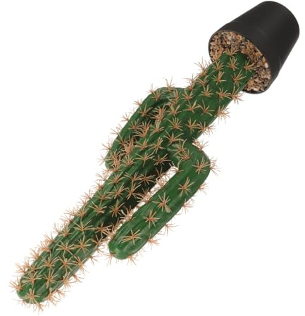 Ipetboom Bonsai Finti in Vaso Cactus Artificiale Grande in Plastica Resistente Decorazione Da Tavolo e Giardino Per Soggiorno Interno Ed Esterno
