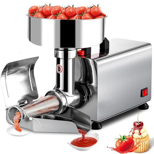Passapomodoro Elettrico Colino elettrico per spremitura commerciale di ristoranti, 50 kg/h, per frutta, mele, bacche e salse
