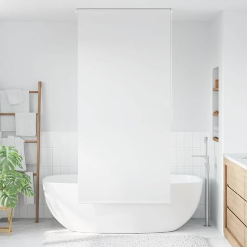 Fasba Persiana de Ducha Enrollable Blanco - Impermeable y de Secado Rápido - 100 x 240 cm