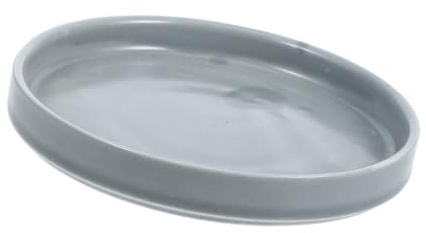 Toyvian Sottovaso in Ceramica per Piante Vassoio Contenitore Liquidi, Base Stabile per Vasi da 4,5 Pollici, per Fiori e Bonsai da Interno, Resistente al Calore, Design Rotondo Moderno