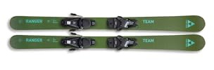 Fischer Kinder Skier Ranger Team JRS 161 cm - Für schnelle Flips und Drehungen, Identische Fahreigenschaften Regular und Fakie, Oliv