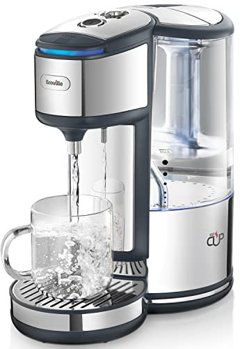 Breville BRITA HotCup Hot Water Dispenser | Integrated Water Filter | 1.8L with 3kW Fast Boil & Variable Dispense | Energy-efficient use | Stainless Steel [VKJ367]