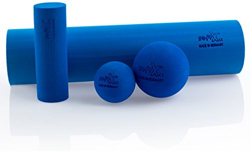softX® Faszien-Set Pro, Reha, Rolle, Selbst Massage, Sport, Therapie, 4-tlg.