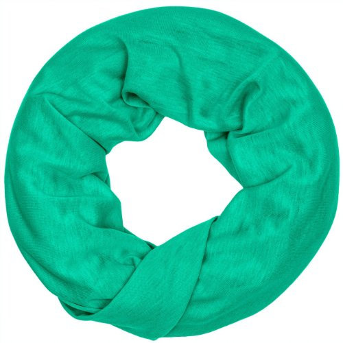 Caspar SC396 unifarbener Loop Schal, Farbe:mint