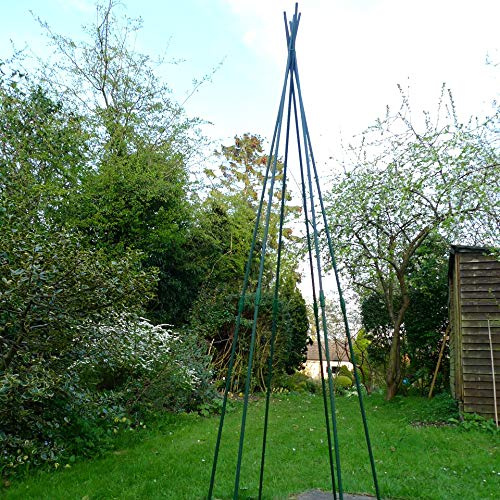 GardenSkill Treillis Pyramide pour Concombre, Haricot Grimpant, Tomates 2,4 m de Haut | Tuteur Potager Support Plante Grimpante Exterieur Obelisque pour Jardin et Serre | Stable, Facile à Utiliser