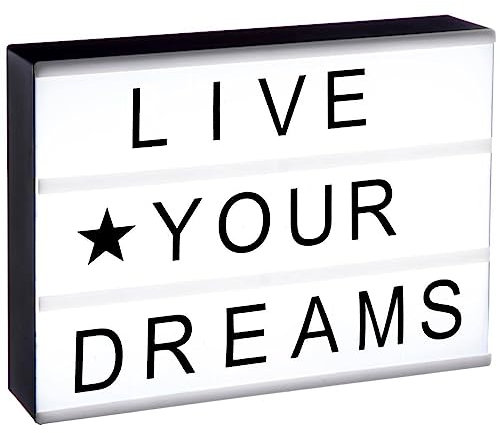 Atmosphera - Boîte Lumineuse - Noir et Blanc - 30x22 cm