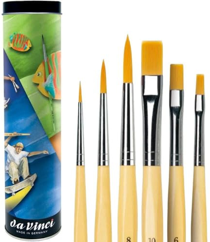Pinsel Dose Junior rund und flach Da Vinci sortiert