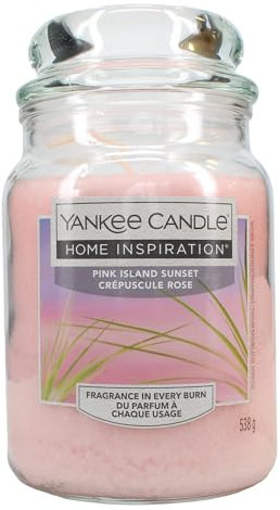 Yankee Candle Island Sunset Tropical Fruits and Citrus Paradise Scent, Soothing Breeze of Island Sunset - Large