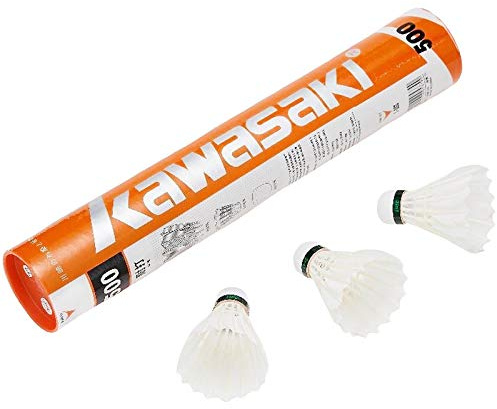 Kawasaki King Kong 500 3 In 1 Durable Badminton Training Shuttlecocks 12 Pack