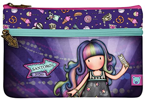 Trousse d'écolier Gorjuss Up and away Violet (23.4 x 15.5 x 1.5 cm)