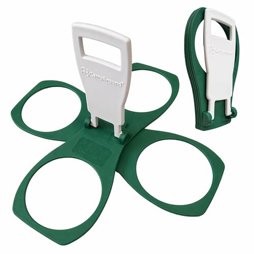 CarryAround Portavasos Plegable [Verde] para café, Bebidas de Pinta y Cerveza, Resistente, Reutilizable, tamaño de Bolsillo, Esencial para Festivales, fácil y Seguro, Deportes