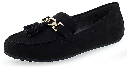 Aerosoles Womens Deanna Black Faux Suede 8.5 Medium