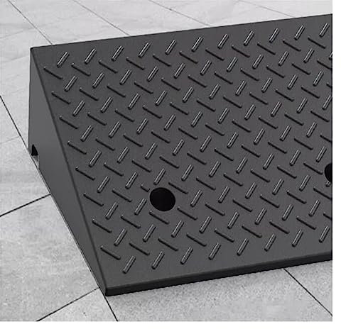 Rollstuhl-Schwellenrampen Für Türen, Tragbare Bordsteinrampe Mit Rutschfester Oberfläche Für Garage/Schuppenrampe/Motorradrampe/Auto-Bordsteinrampe, Größe: 50 X 100 X 21 cm (50 X 50 X 5 cm)