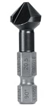 Fein 90° Kegelsenker 20.5 mm (M10), Hitzebeständig bis 800 Grad, aus robustem HSS Material, für Arbeit mit Handgeführten Schlagschraubern, 63901081010