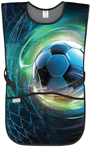 Baagl Kinderschürze Mädchen Jungen Kochschürze Malschürze - Fußball Ball